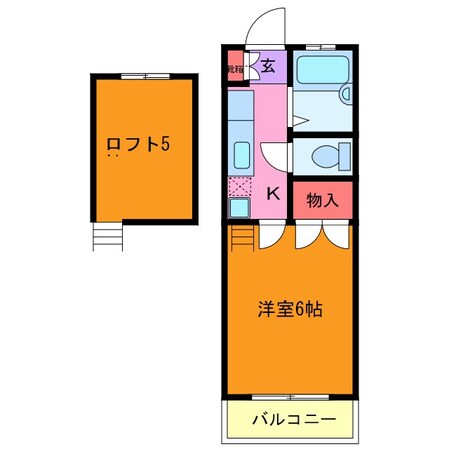 グリーンパレスの物件間取画像